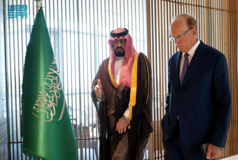 وزير-الاقتصاد-يجتمع-مع-رئيس-مجلس-الإدارة-والرئيس-التنفيذي-لشركة-بلاك-روك