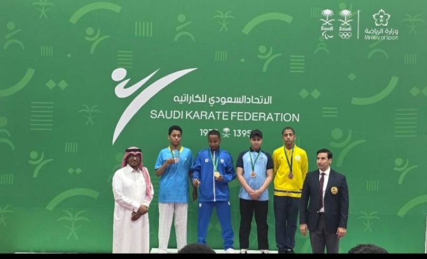 يوسف جندل أول المتأهلين من تيماء في الكاراتيه ببطولة المملكة
