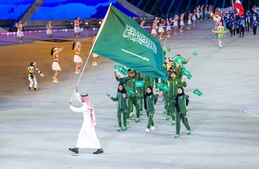 افتتاح الألعاب الآسيوية الشاطئية في الصين سانيا 2026 بحضور الأمير فهد بن جلوي