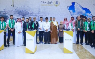 السفير العامودي يتفقّد صالة مبادرة طريق مكة بمطار سوكارنو هاتا بجاكرتا