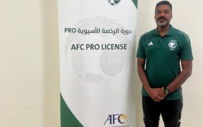 مدرب هجر عبدالله الجنوبي يحصل على رخصة التدريب الآسيوية