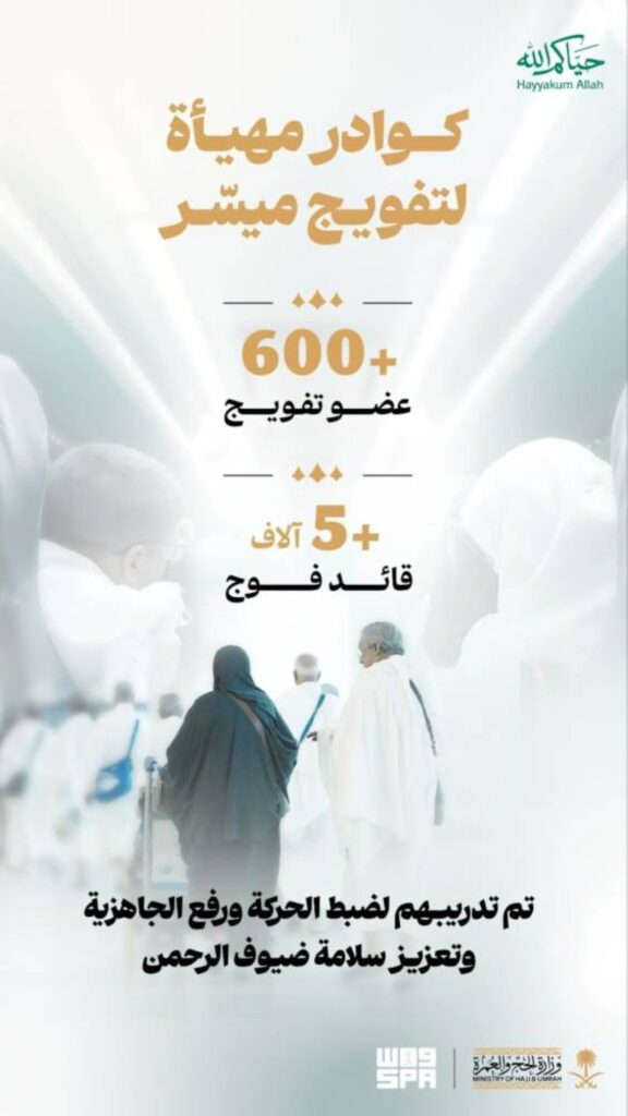 جاهزية واستعداد لضمان انسيابية جداول تفويج الحجاج عبر منظومة تشغيلية متكاملة