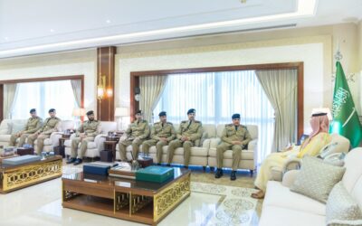 نائب أمير الشرقية يستقبل قائد قوة أمن المنشآت ويطّلع على جهودهم