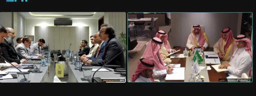 وزير الصناعة يناقش فرص توسيع الشراكة الصناعية مع نظيره الباكستاني