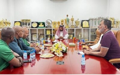 نادي هجر يستقبل وفداً من الاتحاد السعودي للملاكمة والركل لتشجيع النادي وإستحداث اللعبة