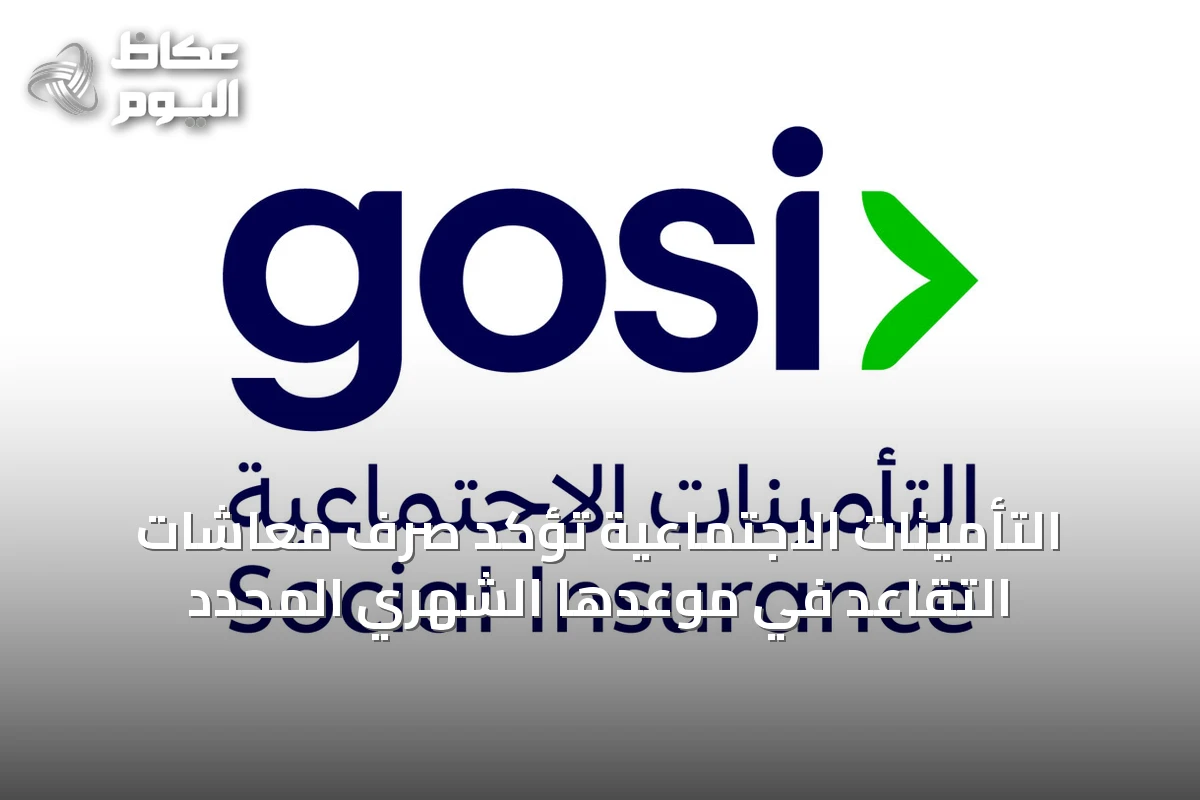 التأمينات الاجتماعية تؤكد صرف معاشات التقاعد في موعدها الشهري المحدد