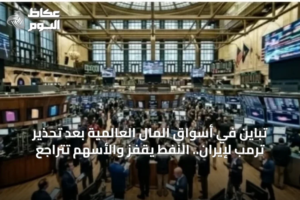 تباين في أسواق المال العالمية بعد تحذير ترمب لإيران.. النفط يقفز والأسهم تتراجع