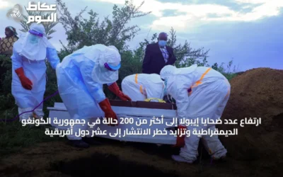 ارتفاع عدد ضحايا إيبولا إلى أكثر من 200 حالة في جمهورية الكونغو الديمقراطية وتزايد خطر الانتشار إلى عشر دول أفريقية