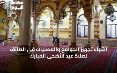 انتهاء تجهيز الجوامع والمصليات في الطائف لصلاة عيد الأضحى المبارك