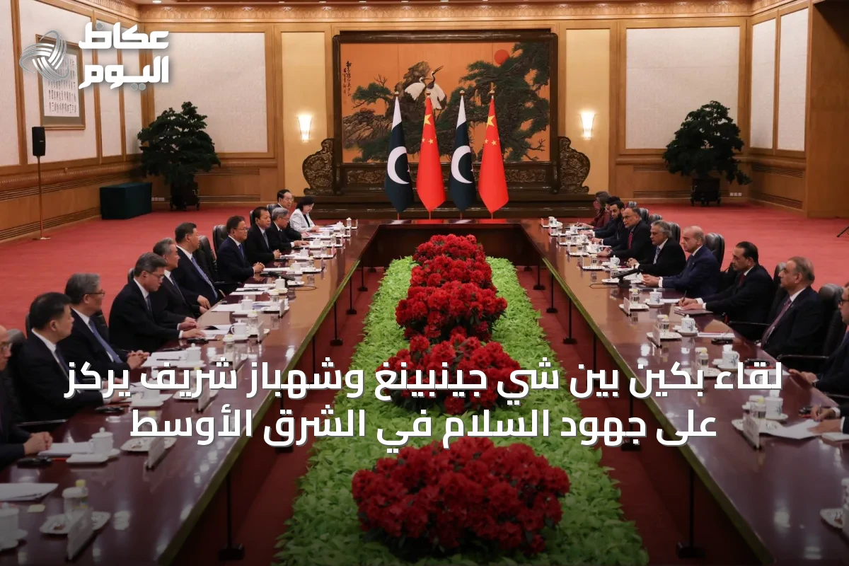لقاء بكين بين شي جينبينغ وشهباز شريف يركز على جهود السلام في الشرق الأوسط