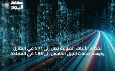 تغطية الألياف الضوئية تصل إلى 71 % في المنازل وتوسع خدمات الجيل الخامس إلى 86 % في المملكة