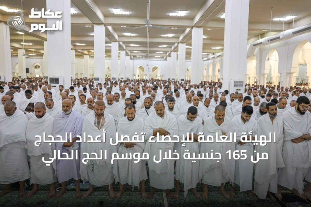 الهيئة العامة للإحصاء تُفصِّل أعداد الحجاج من 165 جنسية خلال موسم الحج الحالي