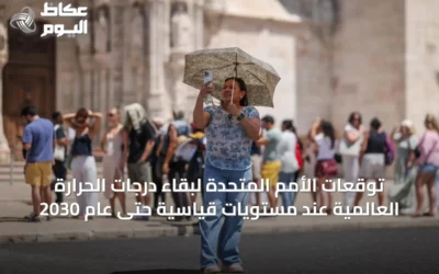 توقعات الأمم المتحدة لبقاء درجات الحرارة العالمية عند مستويات قياسية حتى عام 2030