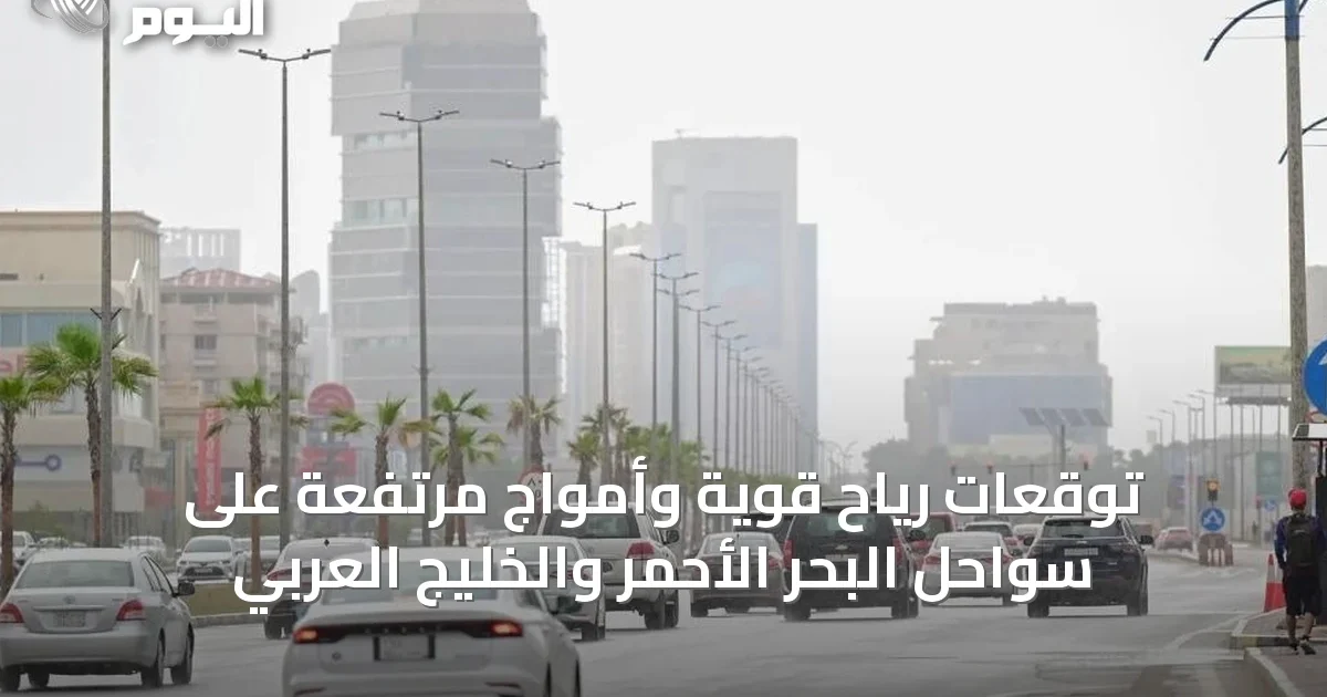 توقعات رياح قوية وأمواج مرتفعة على سواحل البحر الأحمر والخليج العربي