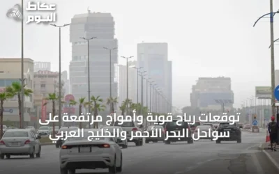 توقعات رياح قوية وأمواج مرتفعة على سواحل البحر الأحمر والخليج العربي