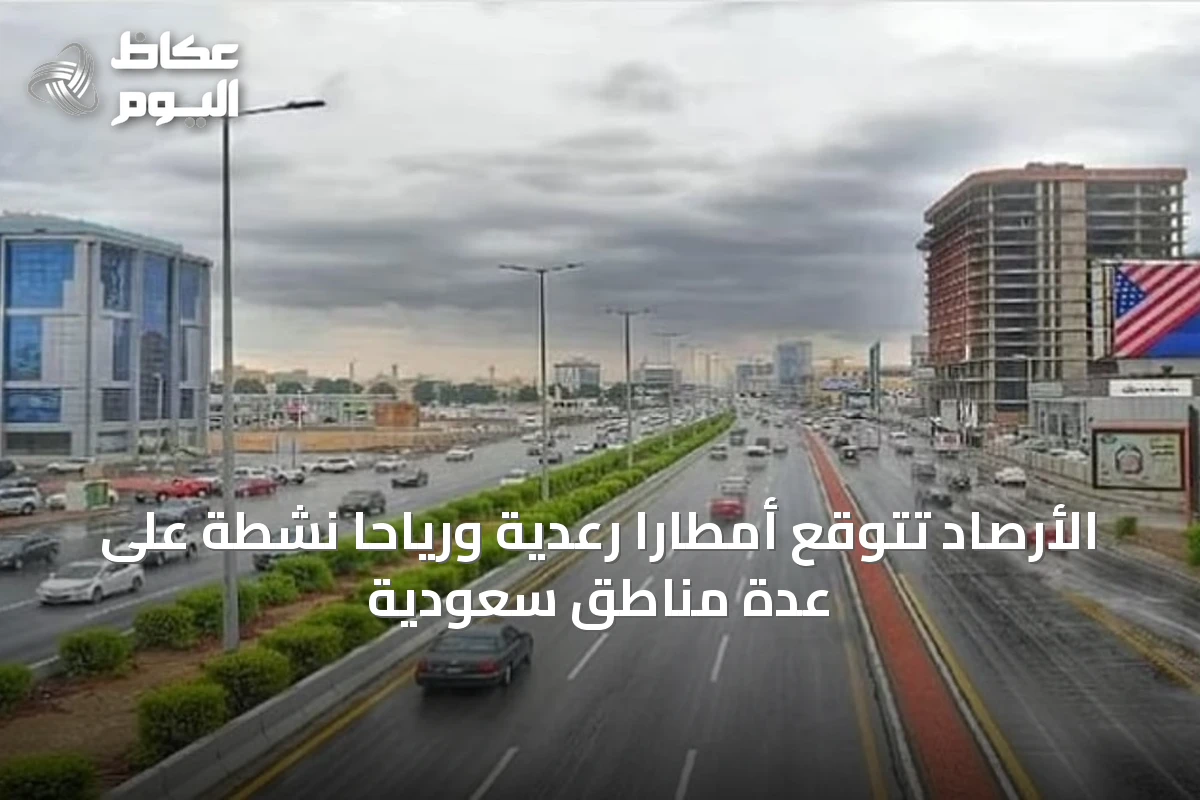 الأرصاد تتوقع أمطارًا رعدية ورياحًا نشطة على عدة مناطق سعودية