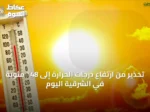 تحذير من ارتفاع درجات الحرارة إلى 48° مئوية في الشرقية اليوم