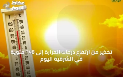 تحذير من ارتفاع درجات الحرارة إلى 48° مئوية في الشرقية اليوم