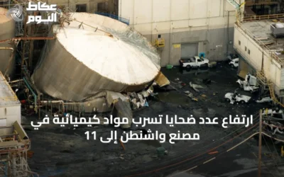 ارتفاع عدد ضحايا تسرب مواد كيميائية في مصنع واشنطن إلى 11
