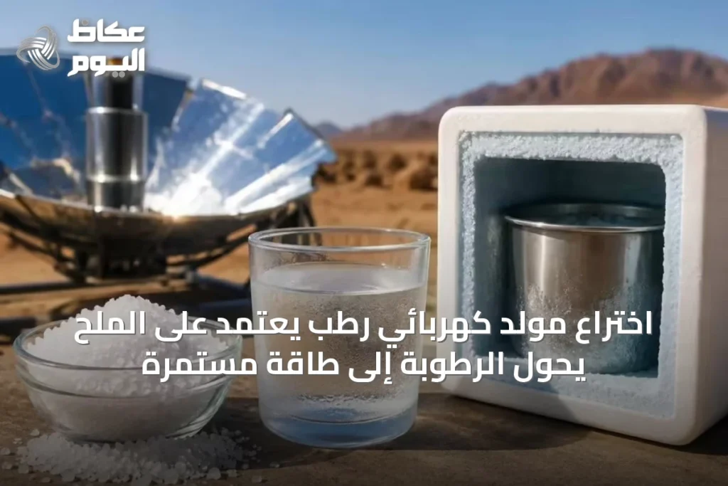 اختراع مولد كهربائي رطب يعتمد على الملح يُحوِّل الرطوبة إلى طاقة مستمرة