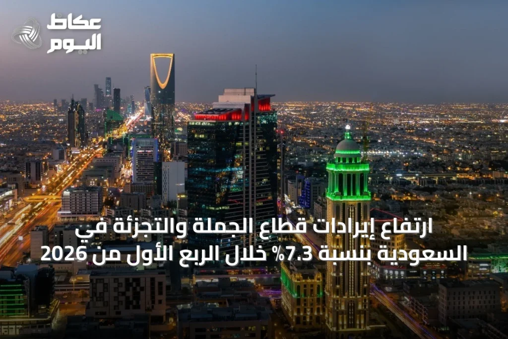 ارتفاع إيرادات قطاع الجملة والتجزئة في السعودية بنسبة 7.3% خلال الربع الأول من 2026