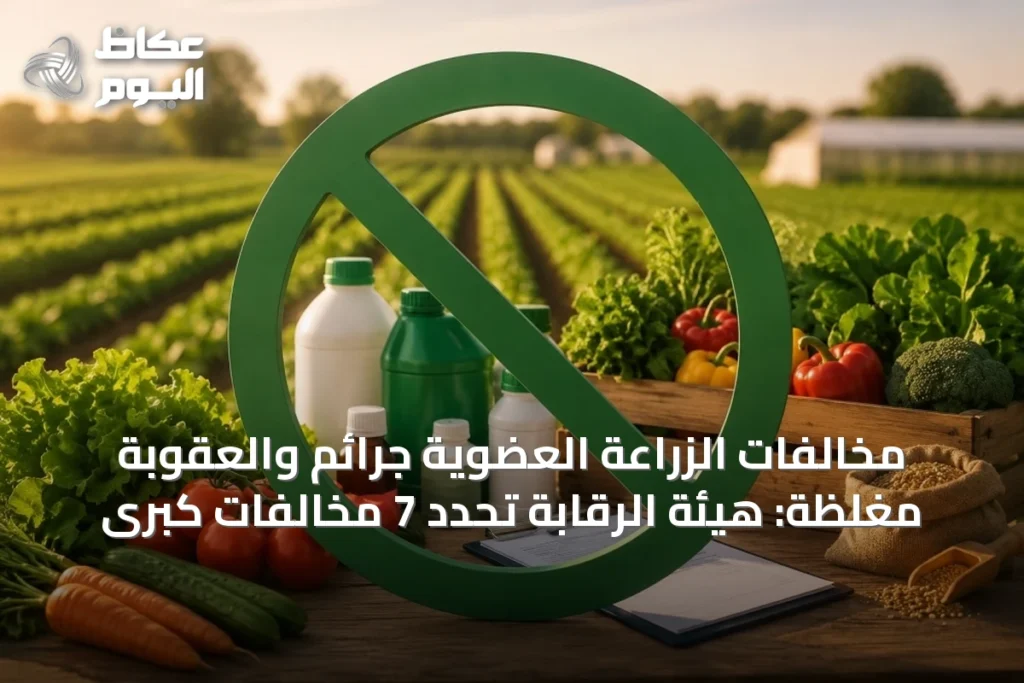 مخالفات الزراعة العضوية جرائم والعقوبة مغلظة: هيئة الرقابة تحدد 7 مخالفات كبرى