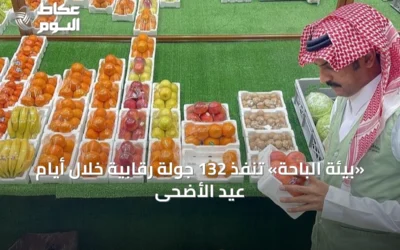 «بيئة الباحة» تنفذ 132 جولة رقابية خلال أيام عيد الأضحى