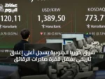 سوق كوريا الجنوبية يسجل أعلى إغلاق تاريخي بفضل قفزة صادرات الرقائق