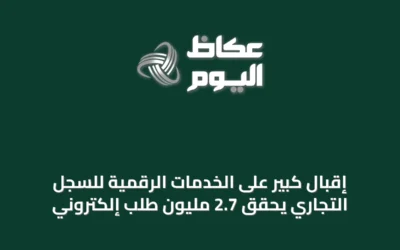 إقبال كبير على الخدمات الرقمية للسجل التجاري يحقق 2.7 مليون طلب إلكتروني