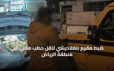 ضبط مقيم بنغلاديشي لنقل حطب محلي في منطقة الرياض