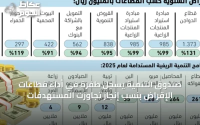 صندوق التنمية يسجل طفرة في أداء قطاعات الإقراض بنسب إنجاز تجاوزت المستهدفات