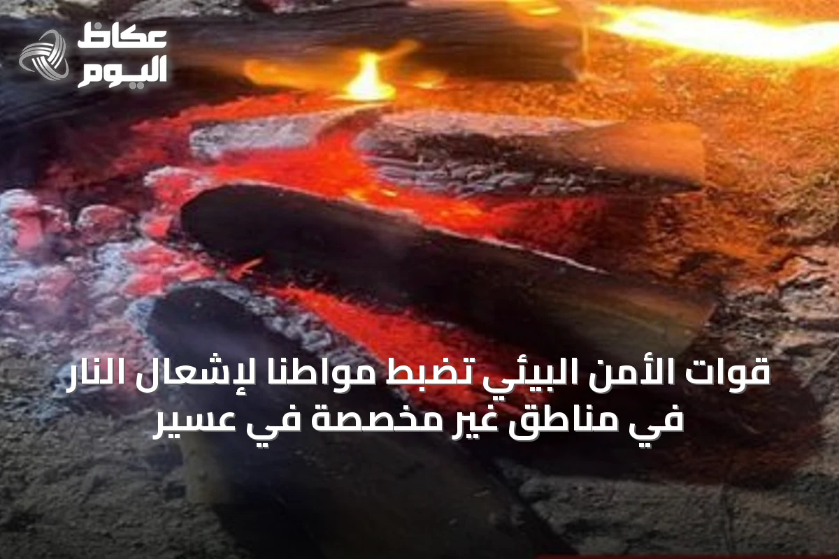 قوات الأمن البيئي تضبط مواطنًا لإشعال النار في مناطق غير مخصصة في عسير