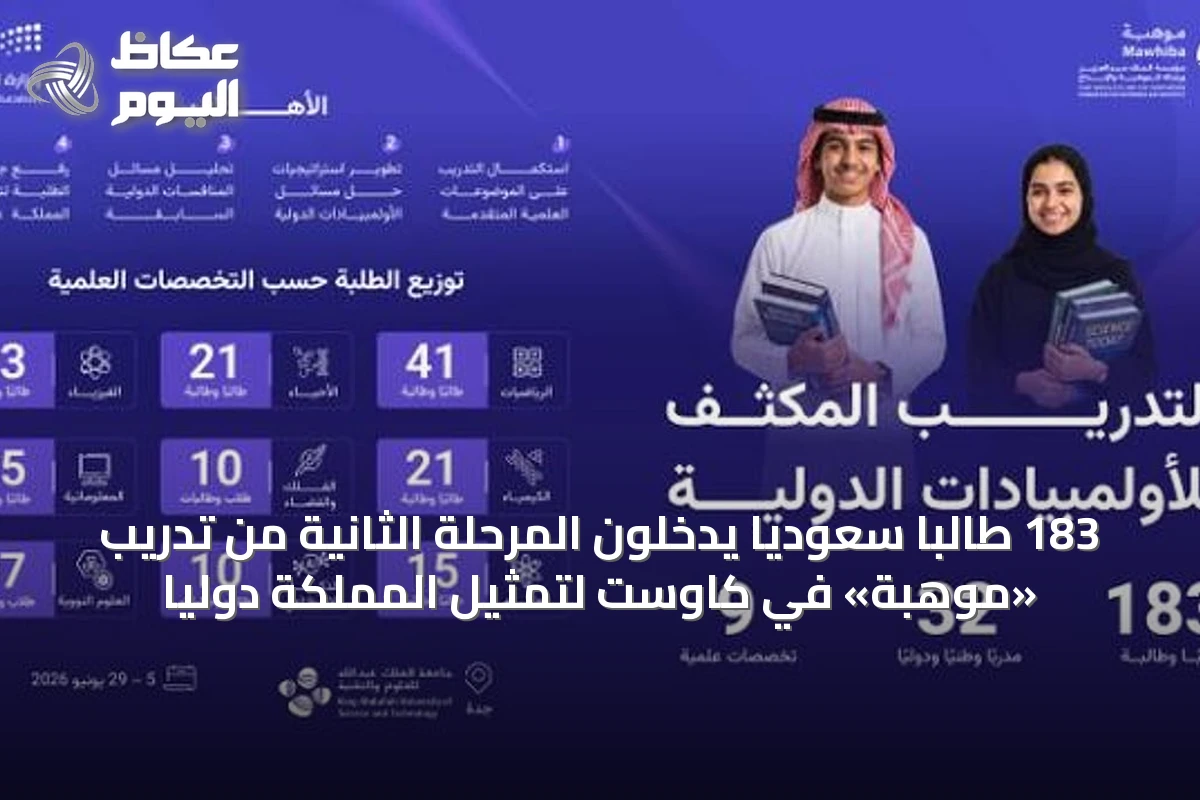 183 طالبًا سعوديًا يدخلون المرحلة الثانية من تدريب «موهبة» في كاوست لتمثيل المملكة دوليًا