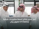 أمير عسير يفتتح تسعة مشروعات طرقية بتكلفة 473 مليون ريال