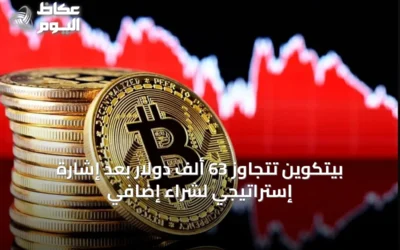 بيتكوين تتجاوز 63 ألف دولار بعد إشارة إستراتيجي لشراء إضافي