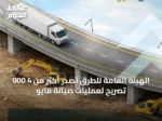 الهيئة العامة للطرق تصدر أكثر من 4 000 تصريح لعمليات صيانة مايو