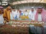 الصين تجسيد الريادة في صادرات التمور: 1.7 مليار ريال إلى 133 دولة