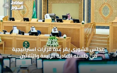 مجلس الشورى يقر عدة قرارات استراتيجية في جلسته العادية الرابعة والثلاثين