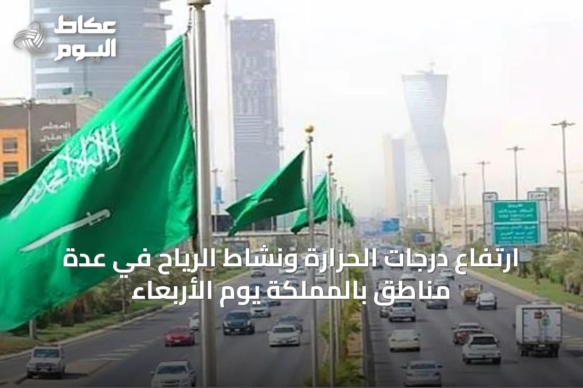 ارتفاع درجات الحرارة ونشاط الرياح في عدة مناطق بالمملكة يوم الأربعاء