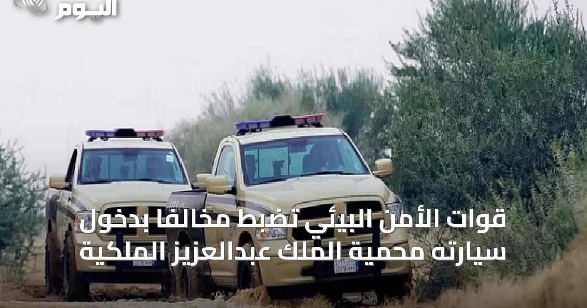 قوات الأمن البيئي تضبط مخالفًا بدخول سيارته محمية الملك عبدالعزيز الملكية