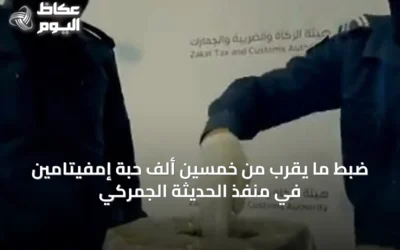 ضبط ما يقرب من خمسين ألف حبة إمفيتامين في منفذ الحديثة الجمركي