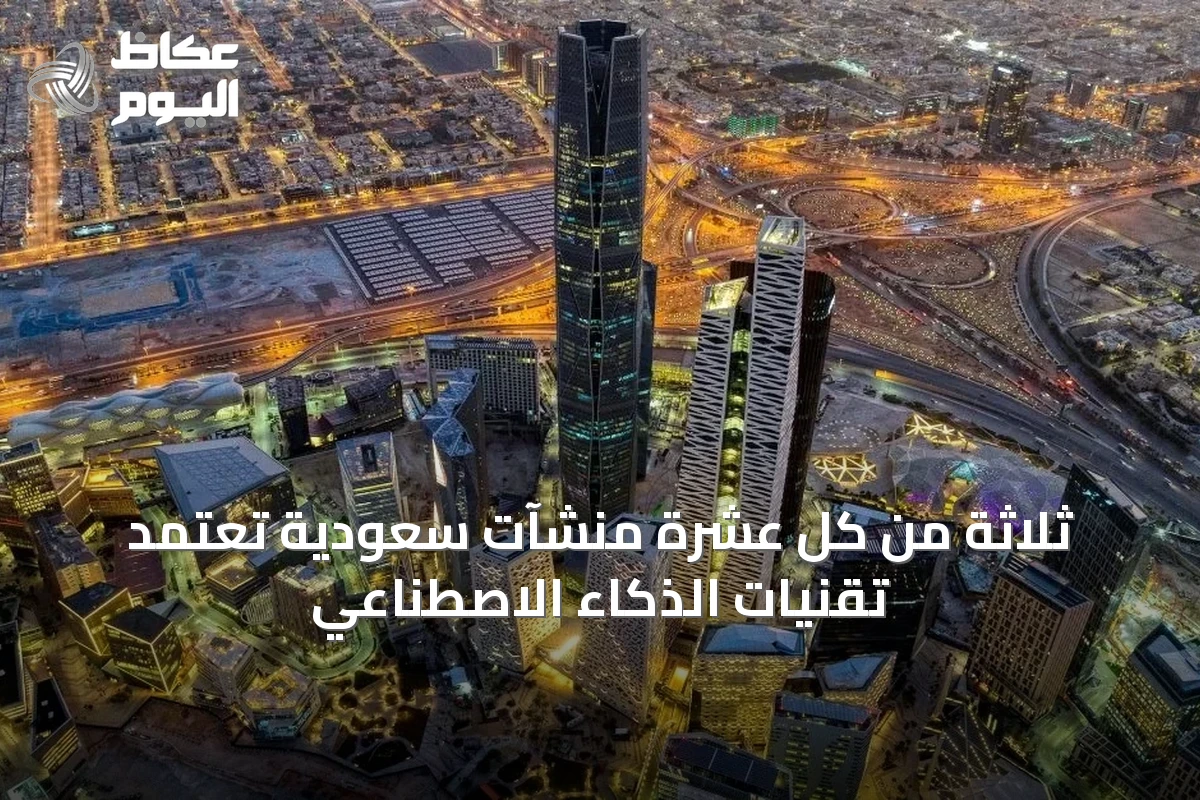 ثلاثة من كل عشرة منشآت سعودية تعتمد تقنيات الذكاء الاصطناعي
