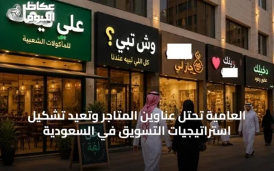 العامية تحتل عناوين المتاجر وتعيد تشكيل استراتيجيات التسويق في السعودية