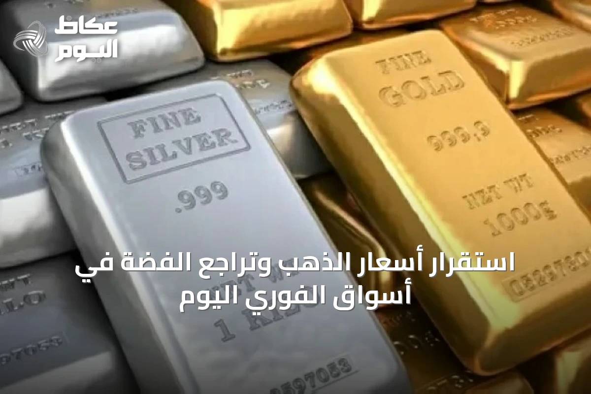 استقرار أسعار الذهب وتراجع الفضة في أسواق الفوري اليوم