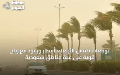 توقعات طقس الأربعاء: أمطار ورعود مع رياح قوية على عدة مناطق سعودية