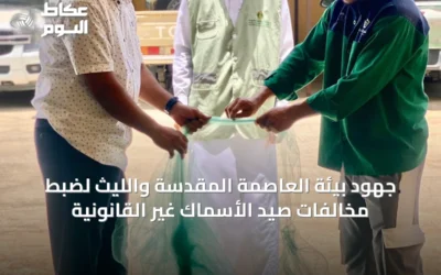 جهود بيئة العاصمة المقدسة والليث لضبط مخالفات صيد الأسماك غير القانونية