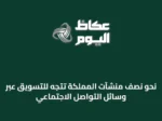 نحو نصف منشآت المملكة تتجه للتسويق عبر وسائل التواصل الاجتماعي