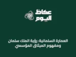 العمارة السلمانية: رؤية الملك سلمان ومفهوم الميثاق المؤسسي