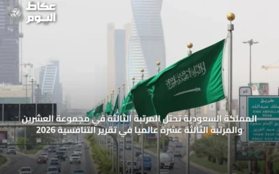 المملكة السعودية تحتل المرتبة الثالثة في مجموعة العشرين والمرتبة الثالثة عشرة عالمياً في تقرير التنافسية 2026