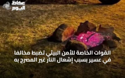 القوات الخاصة للأمن البيئي تضبط مخالفًا في عسير بسبب إشعال النار غير المصرح به